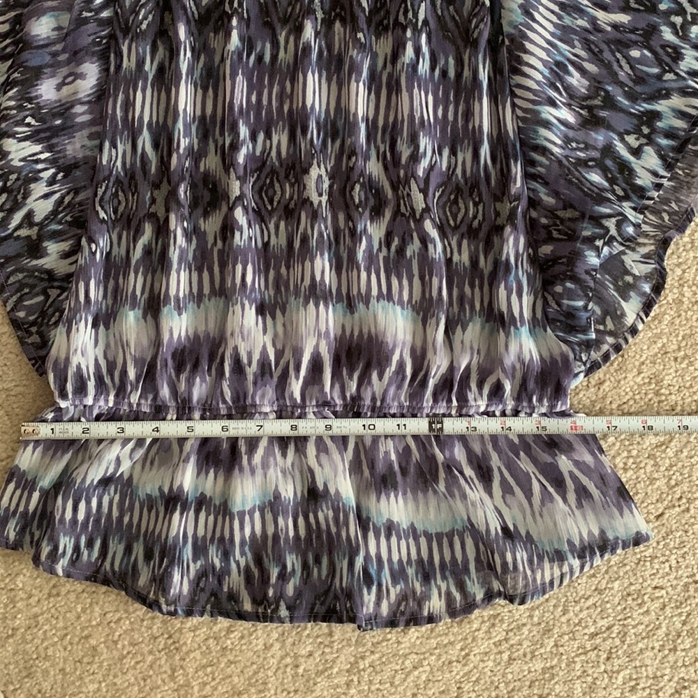 FANG Women’s Light/Airy Top Size XL, colors white,blue,purple and elastic waist - Picture 13 of 15